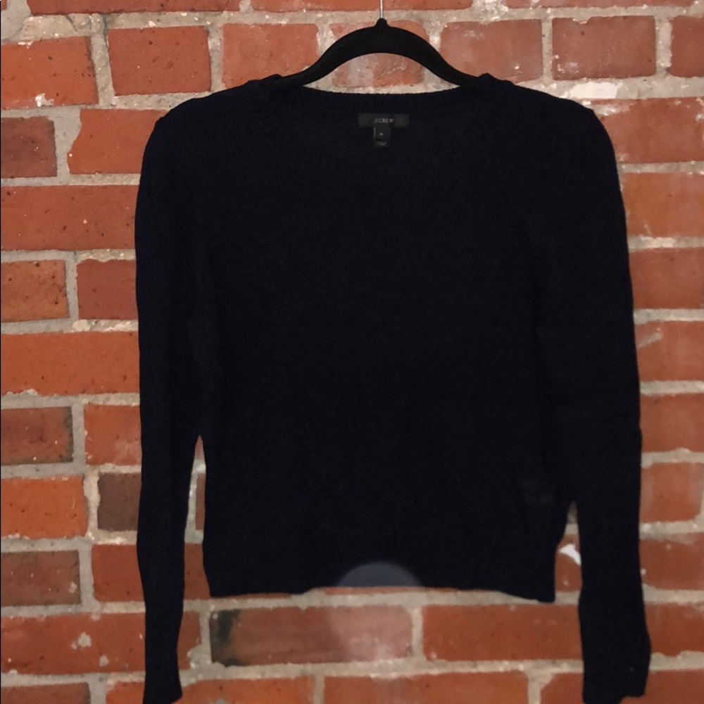 Jcrew navy knit sweater